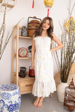 MYSTIC EMBROIDERED MAXI DRESS (YELLOW)